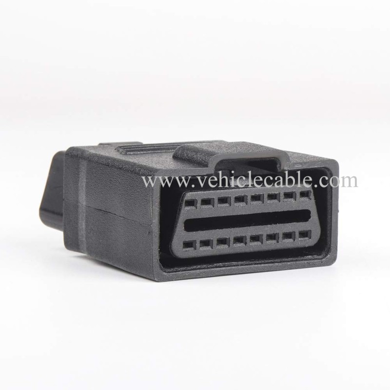 OLLGEN Mini Size OBD2 OBDII Full 16 Pin Male to Female Adapter Diagnostic Extender OBD Port Extension Connector Converter for Car Repair Shop or Testing Institution 