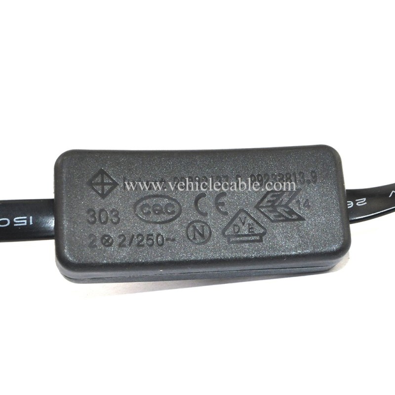 OLLGEN OBD 2 Cable Cord,Ultra Slim 16 pin M/F OBDII Extension Cable with Power Switch,Diagnostic Flat Cord Adapter Connector,70cm / 2.3feet 