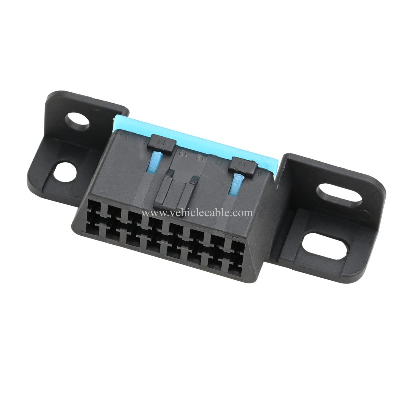 OLLGEN 16 Pin OBD Female Replacement Wire Sockets Connector OBDII Car Auto Adapter J1962 OBD 2 Plug Shell Kit Fit for Specific Vehicle 