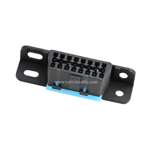 OLLGEN 16 Pin OBD Female Replacement Wire Sockets Connector OBDII Car Auto Adapter J1962 OBD 2 Plug Shell Kit Fit for Specific Vehicle