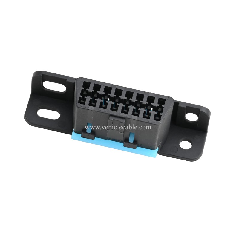 OLLGEN 16 Pin OBD Female Replacement Wire Sockets Connector OBDII Car Auto Adapter J1962 OBD 2 Plug Shell Kit Fit for Specific Vehicle 