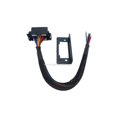OBD2 J1962 Female to Open Pigtail Cable Bracket OBDii Port Replacement Cable 1ft/30cm