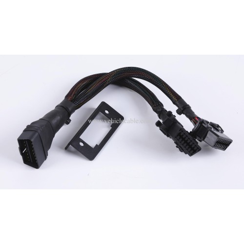 Underdash OBD2 Splitter Y Cable OBDII 1 Male to 2 Female Splitter 20awg Thick Wire