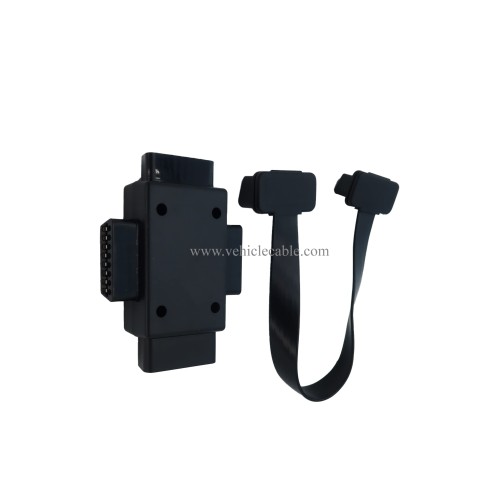 1pcs Cable + 1pcs 1-3 Adapter Ribbon Cable OBD II Male to Female Extension Cable and OBD2 J1962 Male to 3pcs Female Port Adapter