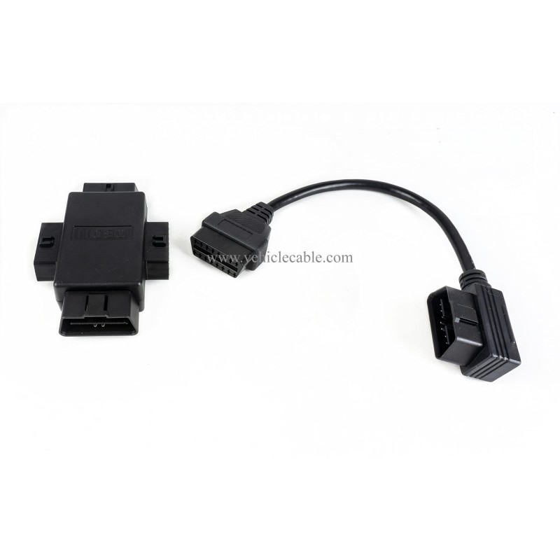 1pcs OBD2 Male to Female Extension Cable 1pcs OBD ii 16Pin J1962 1Male to 3 Female Adapter 