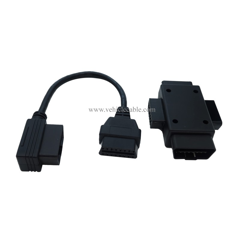 1pcs OBD2 Male to Female Extension Cable 1pcs OBD ii 16Pin J1962 1Male to 3 Female Adapter 