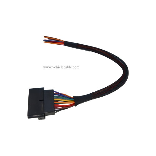 OBD2 J1962 Male to Open End 16pin Pigtail Cable 1ft/30cm (Male Cable)