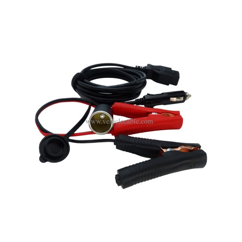 OBD II Vehicle ECU Emergency Power Supply Cable Memery Saver OBD2 to Cigar Lighter