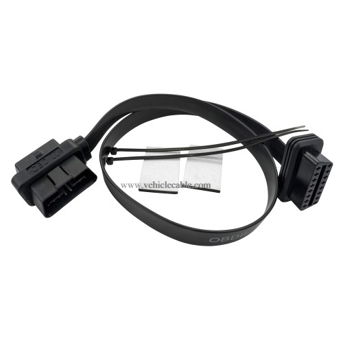 OBD 2 Splitter Y Cable 1 Male and 2 Female 16pin OBD II Split Extension Cable for GPS Tracker Code Reader and Other Car Device