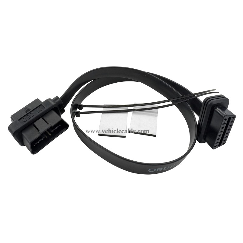OBD 2 Splitter Y Cable 1 Male and 2 Female 16pin OBD II Split Extension Cable for GPS Tracker Code Reader and Other Car Device 