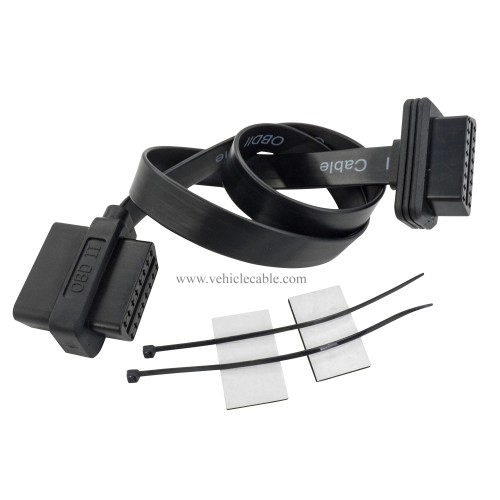 OBD 2 Splitter Y Cable 1 Male and 2 Female 16pin OBD II Split Extension Cable for GPS Tracker Code Reader and Other Car Device