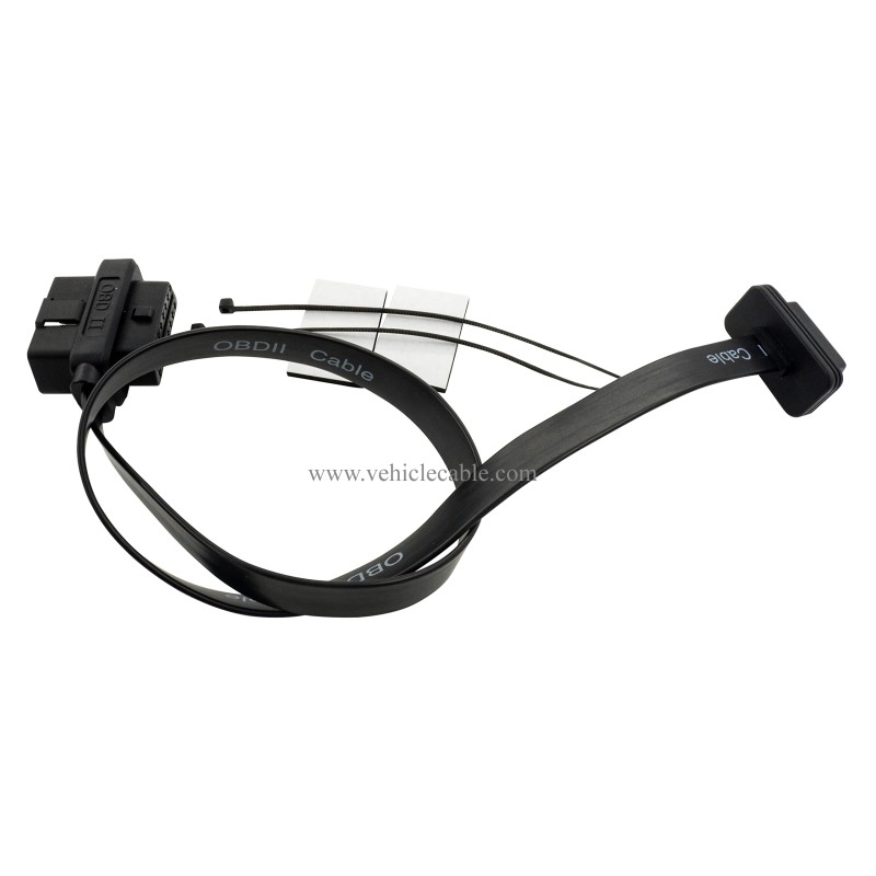 OBD 2 Splitter Y Cable 1 Male and 2 Female 16pin OBD II Split Extension Cable for GPS Tracker Code Reader and Other Car Device 