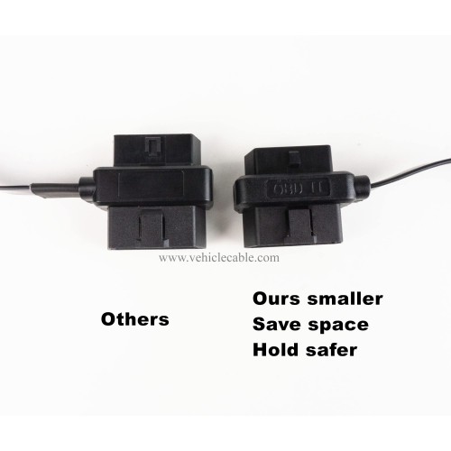 OBD 2 Splitter Y Cable 1 Male and 2 Female 16pin OBD II Split Extension Cable for GPS Tracker Code Reader and Other Car Device