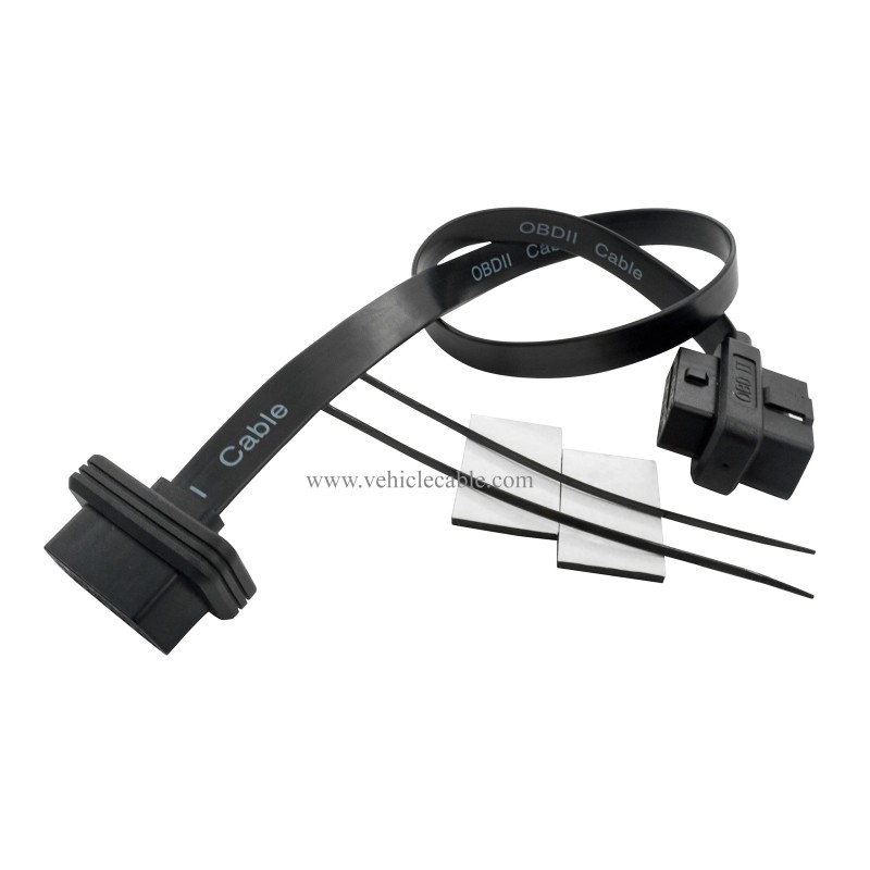 OBD 2 Splitter Y Cable 1 Male and 2 Female 16pin OBD II Split Extension Cable for GPS Tracker Code Reader and Other Car Device 