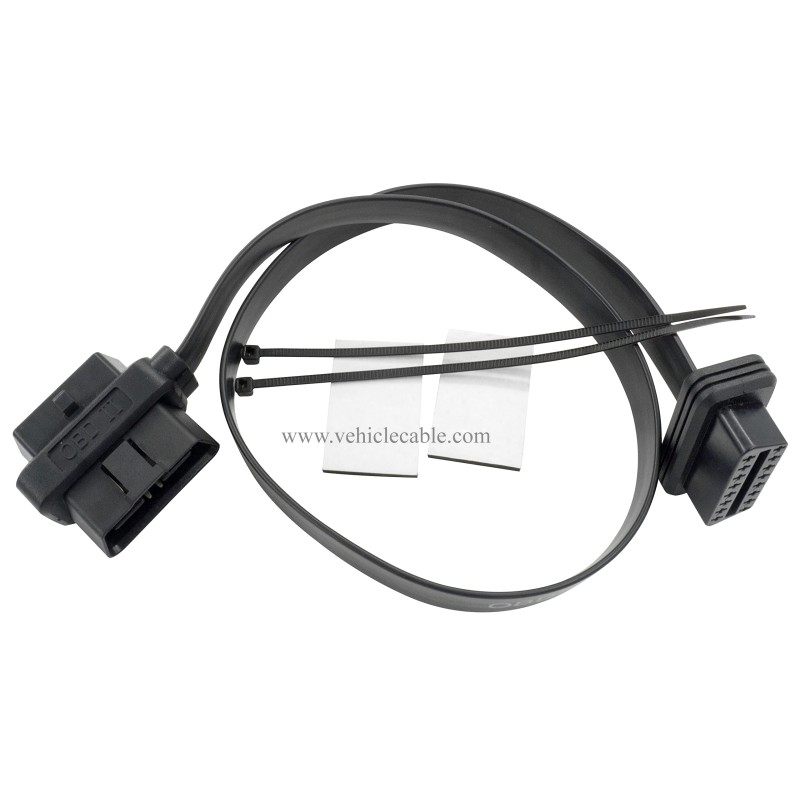 OBD 2 Splitter Y Cable 1 Male and 2 Female 16pin OBD II Split Extension Cable for GPS Tracker Code Reader and Other Car Device 