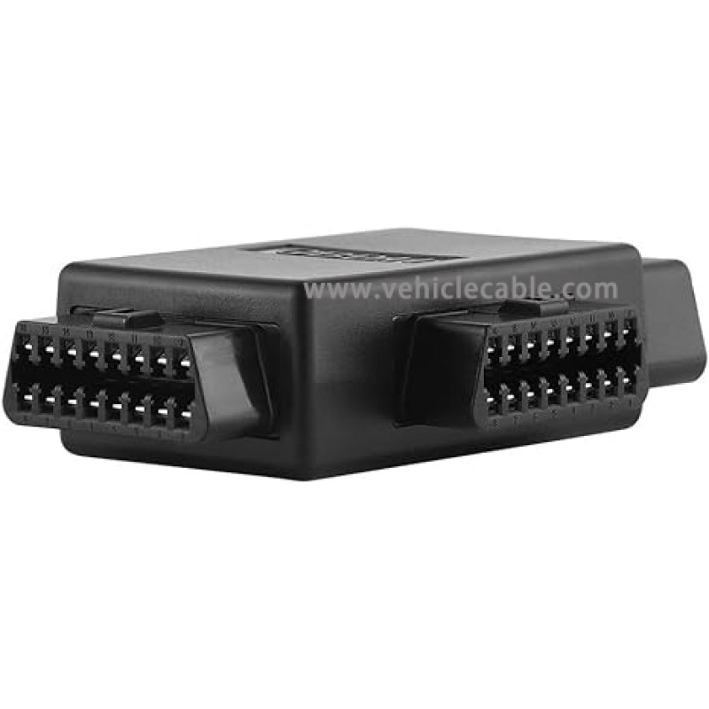 iKKEGOL Pocket OBD2 OBDII Full 16 Pin Male to 3 Female 1 to 3 OBD Cable Splitter Converter Adapter for Diagnostic Extender 