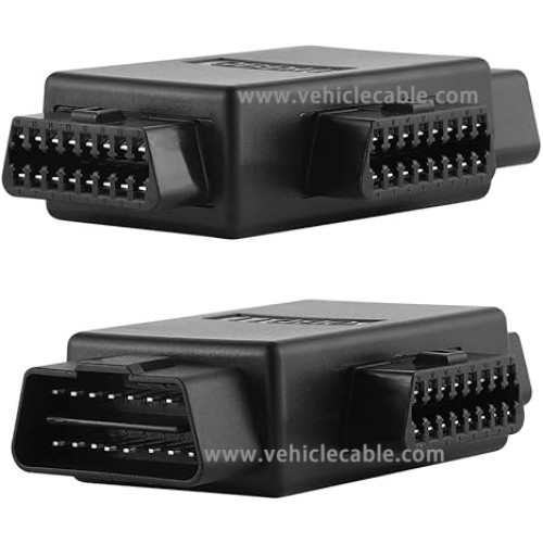 iKKEGOL Pocket OBD2 OBDII Full 16 Pin Male to 3 Female 1 to 3 OBD Cable Splitter Converter Adapter for Diagnostic Extender
