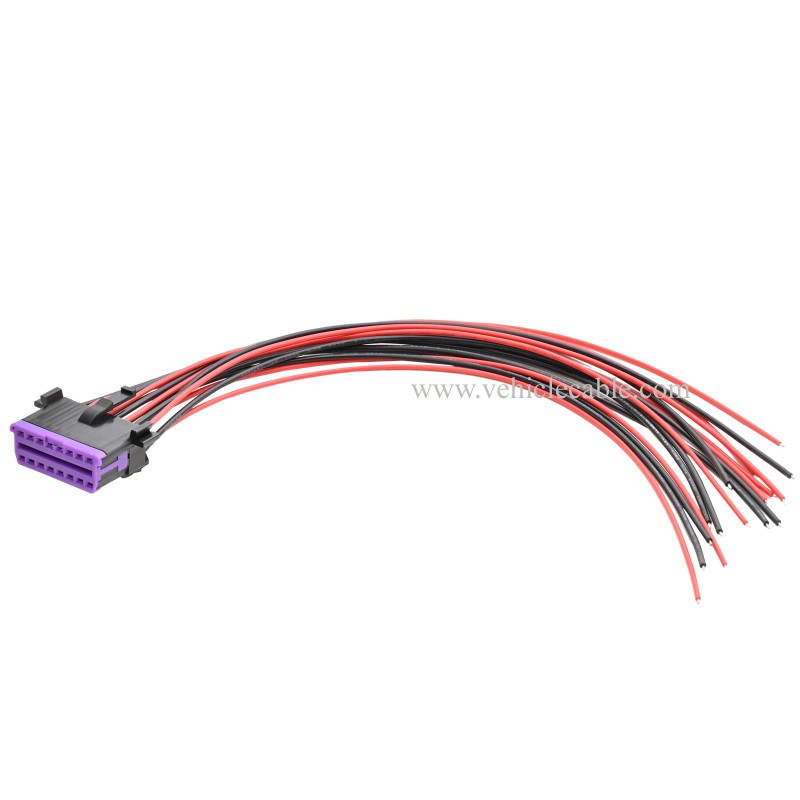 OLLGEN 30cm / 12" 16 Pin J1962 OBD2 Female Connector to Open Cable OBDII Dash Port Pigtail Fixed Wire Harness Fixed Harness 