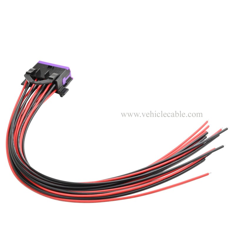 OLLGEN 30cm / 12" 16 Pin J1962 OBD2 Female Connector to Open Cable OBDII Dash Port Pigtail Fixed Wire Harness Fixed Harness 