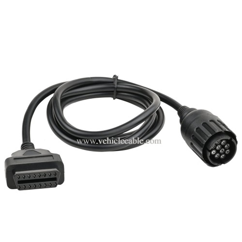OLLGEN 1.5M/5FT 10 Pin to 16 Pin OBD2 Adapter Diagnostic Extension Cable for ICOMD D Module Motorcycle Cable
