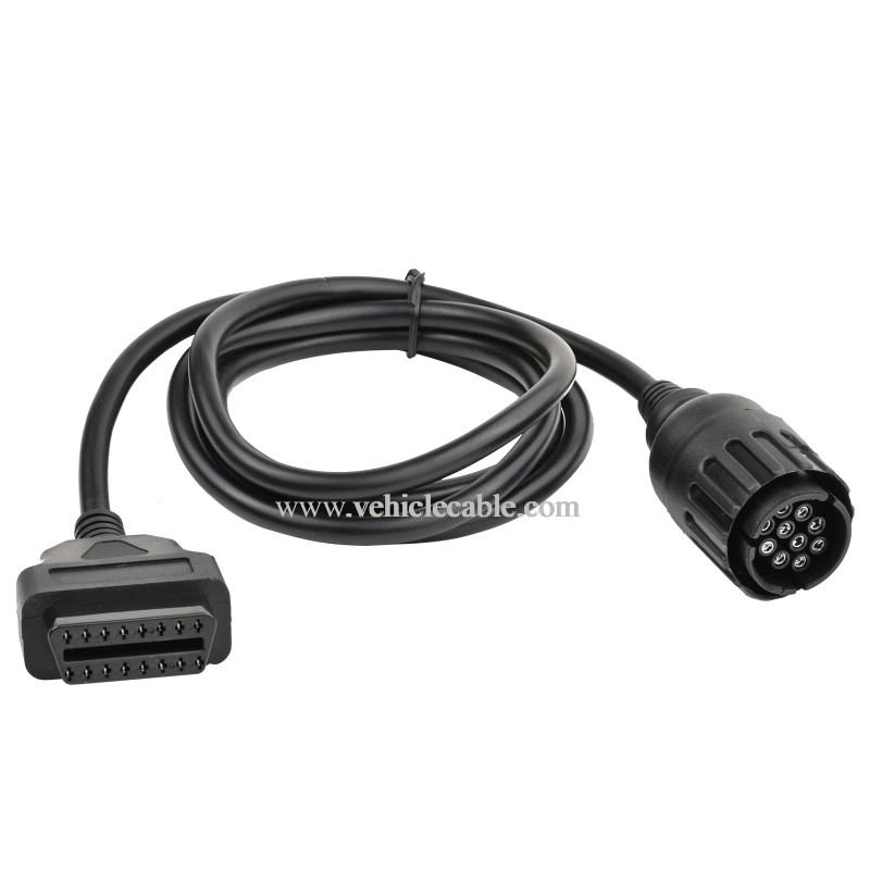 OLLGEN 1.5M/5FT 10 Pin to 16 Pin OBD2 Adapter Diagnostic Extension Cable for ICOMD D Module Motorcycle Cable 