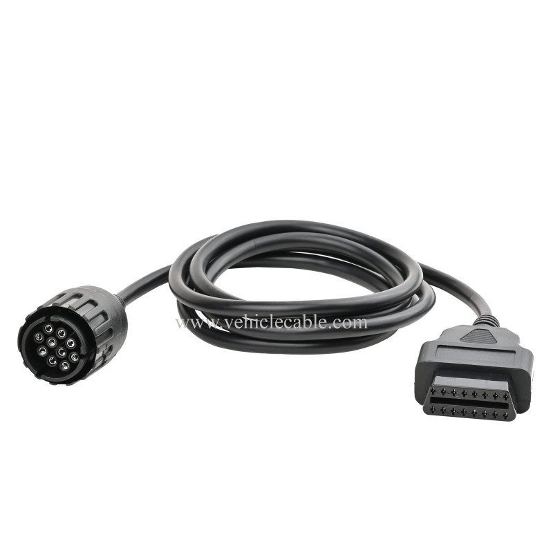 OLLGEN 1.5M/5FT 10 Pin to 16 Pin OBD2 Adapter Diagnostic Extension Cable for ICOMD D Module Motorcycle Cable 