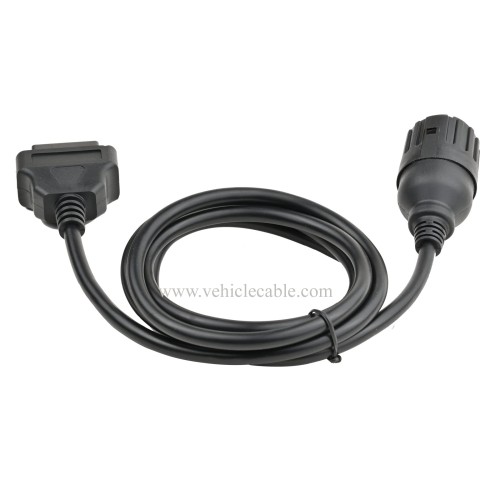 OLLGEN 1.5M/5FT 10 Pin to 16 Pin OBD2 Adapter Diagnostic Extension Cable for ICOMD D Module Motorcycle Cable