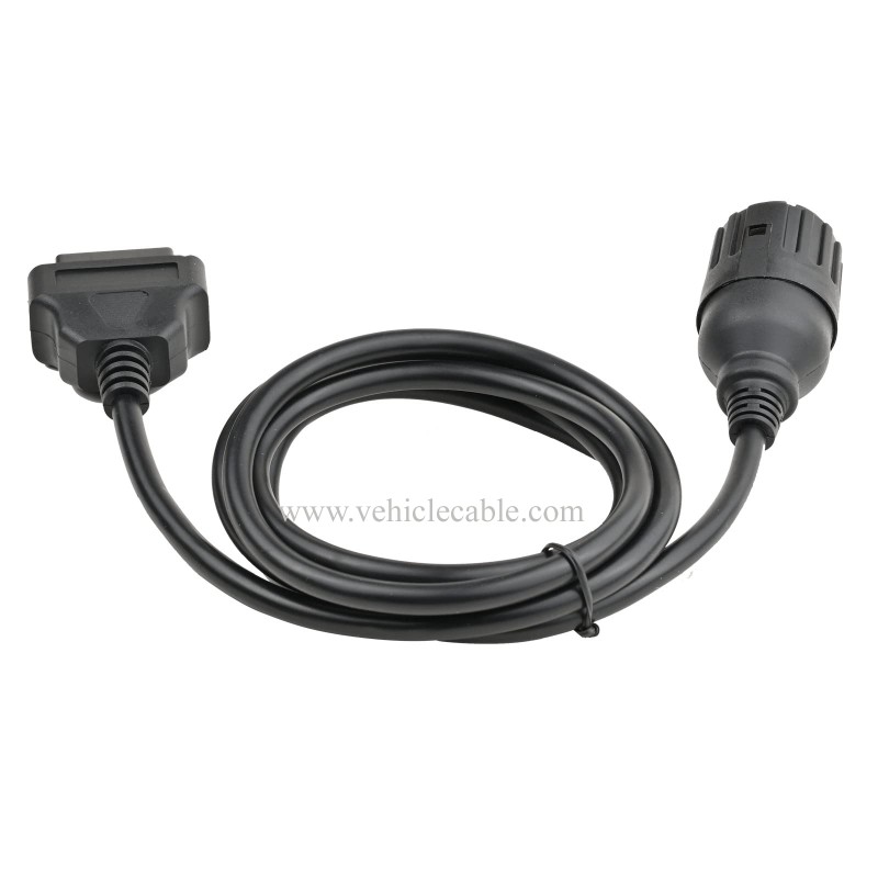 OLLGEN 1.5M/5FT 10 Pin to 16 Pin OBD2 Adapter Diagnostic Extension Cable for ICOMD D Module Motorcycle Cable 