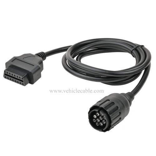 OLLGEN 1.5M/5FT 10 Pin to 16 Pin OBD2 Adapter Diagnostic Extension Cable for ICOMD D Module Motorcycle Cable
