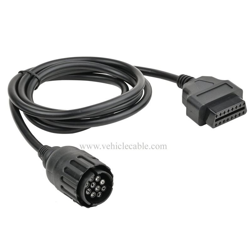 OLLGEN 1.5M/5FT 10 Pin to 16 Pin OBD2 Adapter Diagnostic Extension Cable for ICOMD D Module Motorcycle Cable 
