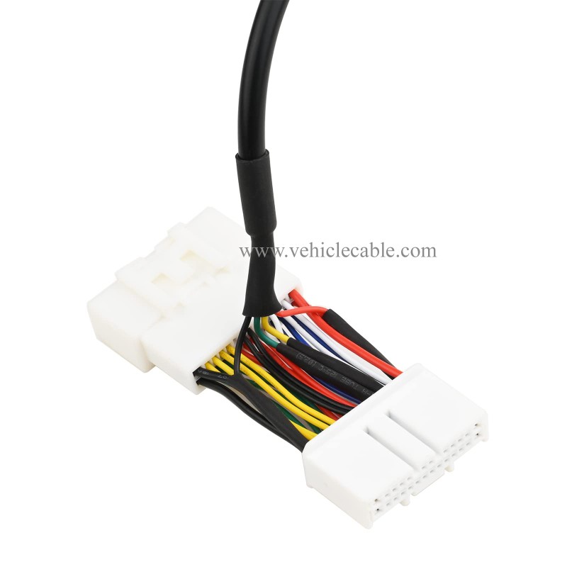 OLLGEN 1ft Feet 30cm/12 OBD2 Scanner Adapter USB Connector Harness Diagnostic Scanner Splitter Cable 