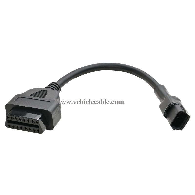 OLLGEN 3 Pin Motorbike OBD Adapter,Motorcycle OBD2 Diagnostic Cable 