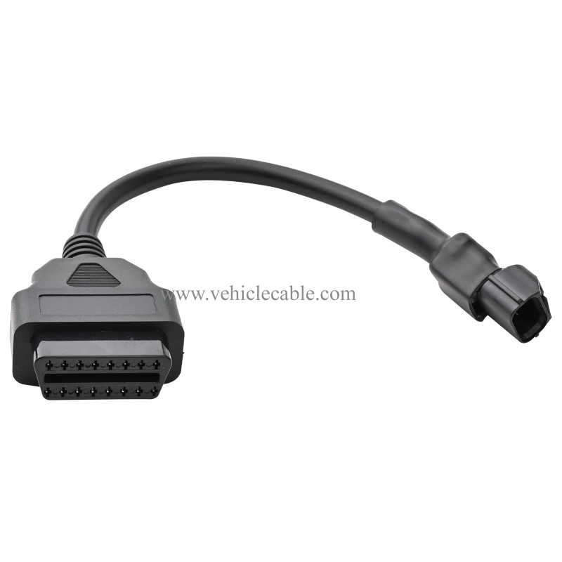 OLLGEN 3 Pin Motorbike OBD Adapter,Motorcycle OBD2 Diagnostic Cable 