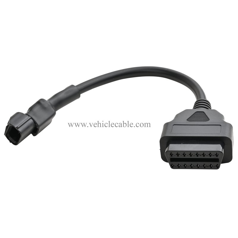 OLLGEN 3 Pin Motorbike OBD Adapter,Motorcycle OBD2 Diagnostic Cable 