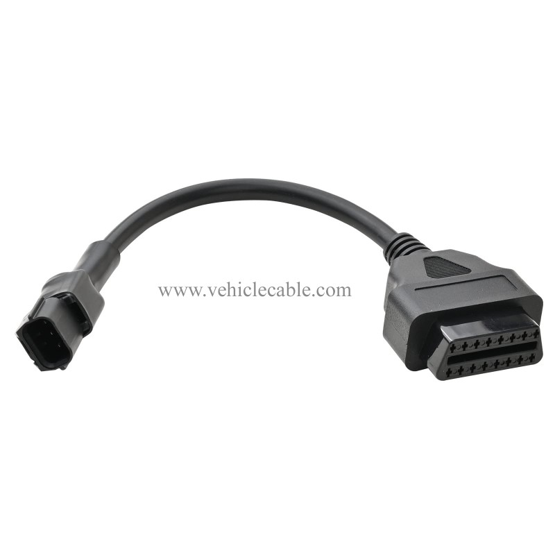 OLLGEN 3 Pin Motorbike OBD Adapter,Motorcycle OBD2 Diagnostic Cable 