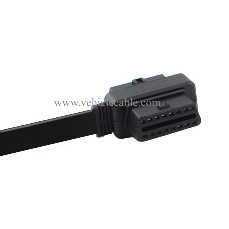 OLLGEN 30cm OBD II OBD2 16 Pin Car Diagnostic Splitter Cord Male to Dual Female Extension Cable Adapter 