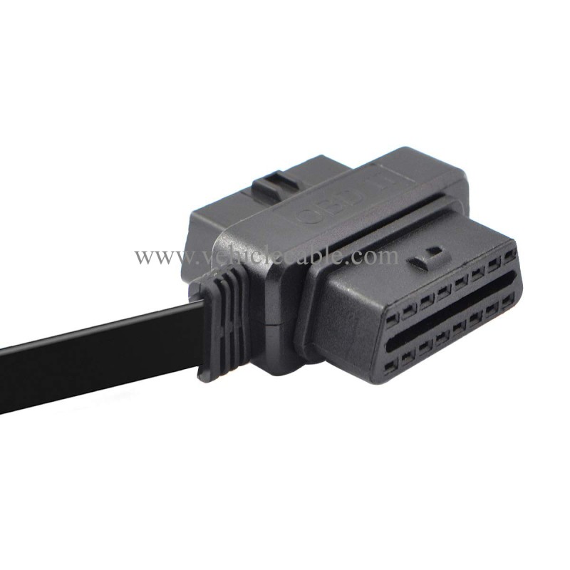 OLLGEN 30cm OBD II OBD2 16 Pin Car Diagnostic Splitter Cord Male to Dual Female Extension Cable Adapter 