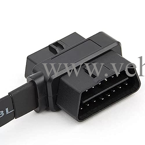 OLLGEN 30cm 16 Pin OBD II OBD2 Splitter Cable Car Diagnostic Female to 1x Male and 1 x Female Extension Cord Adapter