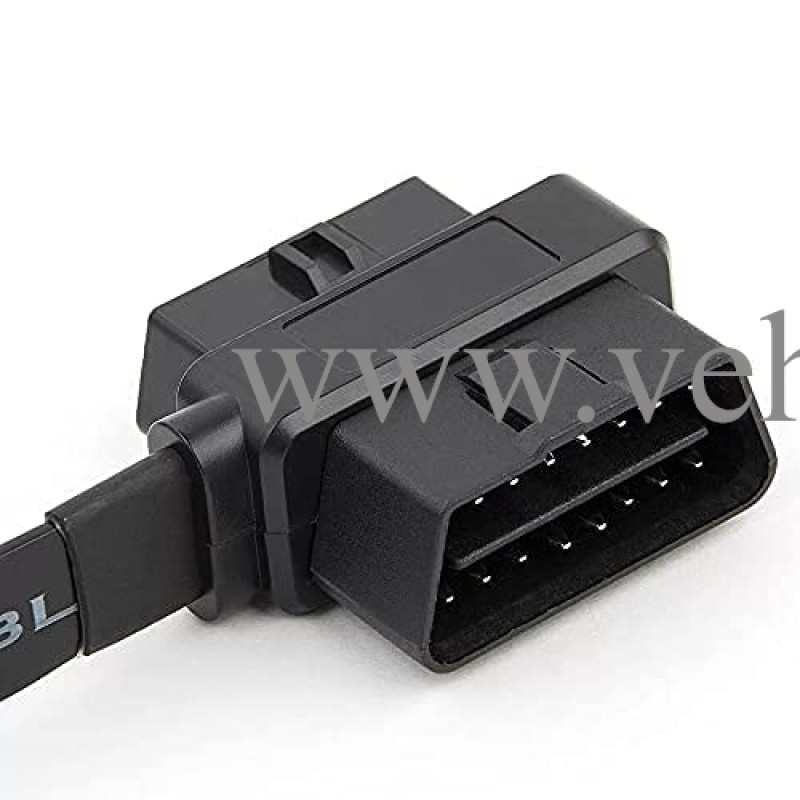 OLLGEN 30cm 16 Pin OBD II OBD2 Splitter Cable Car Diagnostic Female to 1x Male and 1 x Female Extension Cord Adapter 