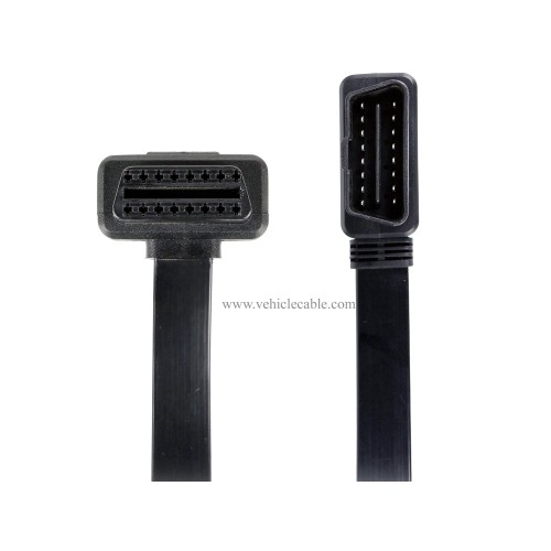 OLLGEN 60cm 2ft OBD II OBD2 16 Pin Car Diagnostic Splitter Cord Female to Male/Female Extension Cable Adapter with Power Switch