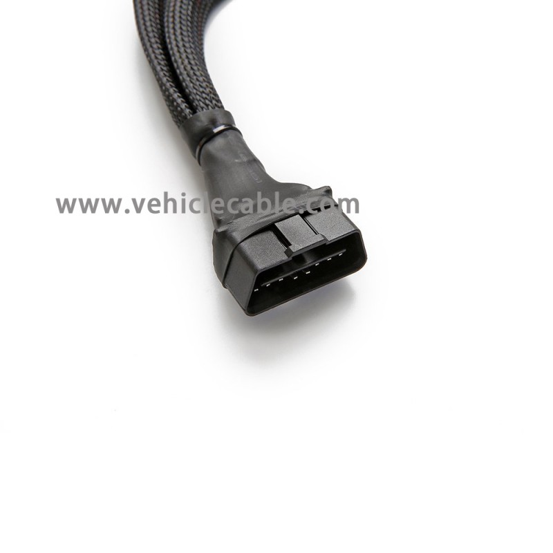 10pcs bbfly-B6 OBD II OBD2 16 Pin Splitter Extension 1x Male and 2X Female Extension Cable Adapter (1FT/30CM)  