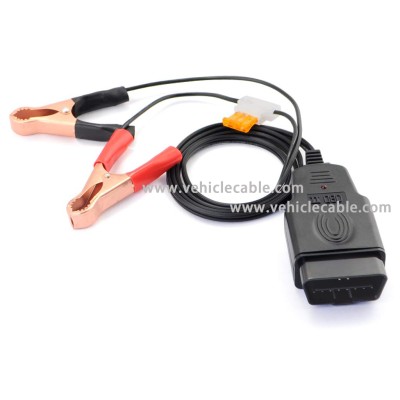 OLLGEN Electric Car Battery Replacing Tool Helper Auto Computer Power-Off Memory Cable Car ECU Memory Saver OBD Battery Replacemnt Kit